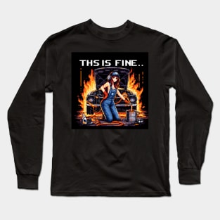 mechanic gifts - woman mechanic gifts Long Sleeve T-Shirt